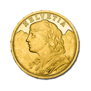 20 Francs Croix Suisse — revers