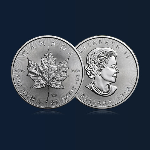 Canadian Maple Leaf 1 once argent 9999 — pièce investissement Canada